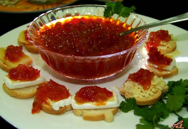 Confiture de poivron rouge facile