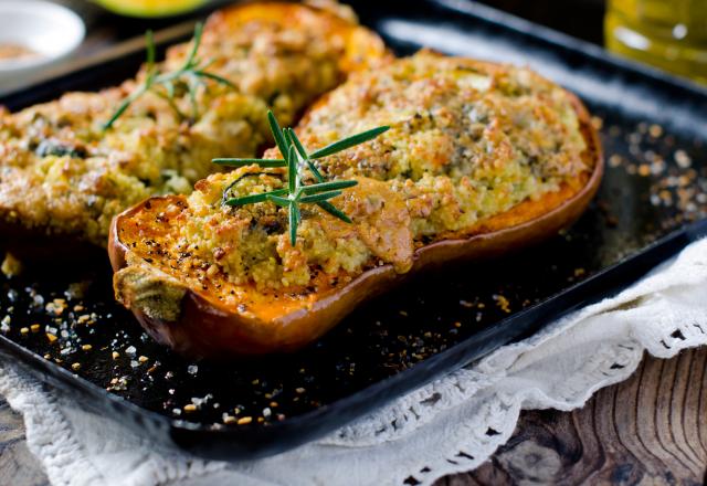 Testez absolument le butternut farci, une manière originale de cuisiner cette courge !