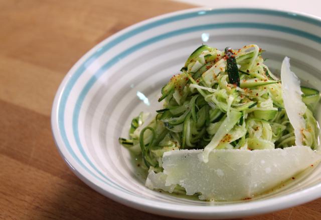 Tagliatelles de courgette au cumin