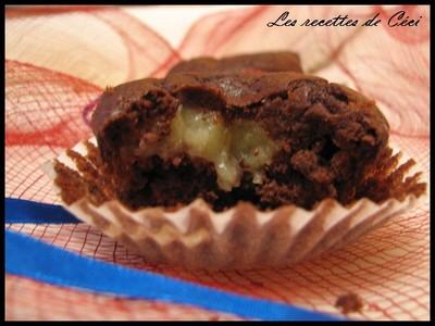 Muffins au chocolat cœur lemon curd