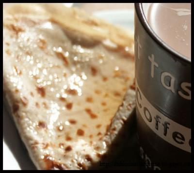 Crêpes à la châtaigne et lait de soja