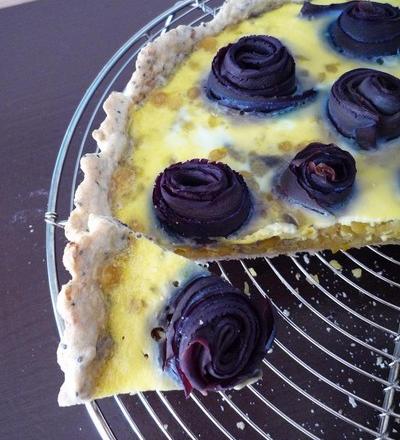 Tartes aux carottes purple haze et lentilles corail