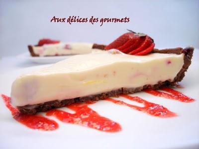 Tarte crémeuse aux fraises