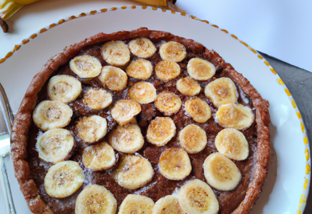 Tarte chocolat-banane