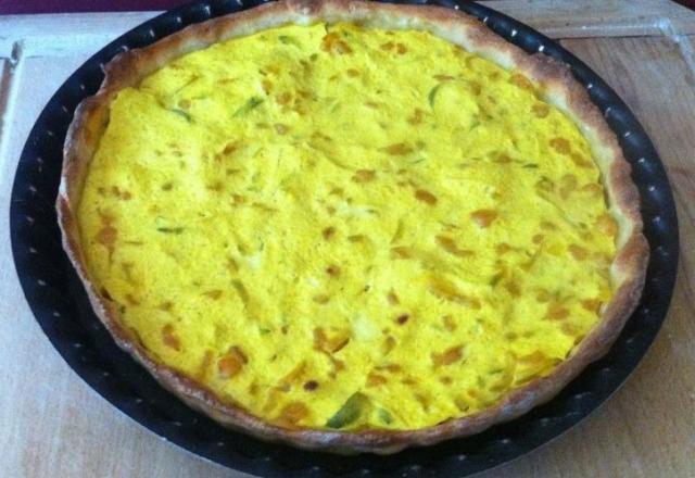 Tarte au curry de crevettes