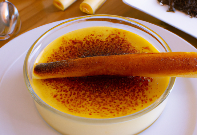 Crème brûlée crème fraîche et vanille