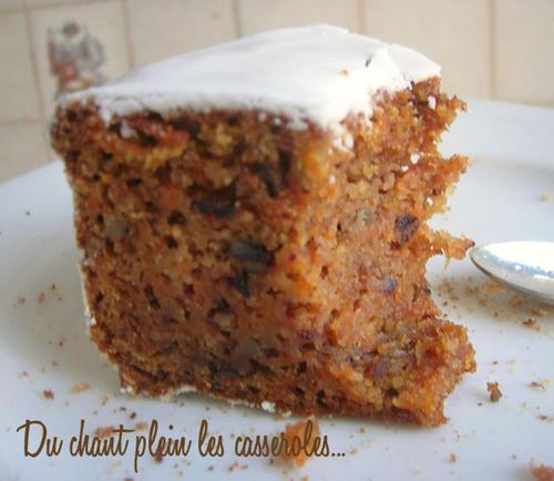 Carrot cake ultra-fondant et son glaçage au cream cheese