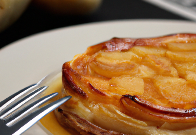 Tatin de pomme de terre au reblochon