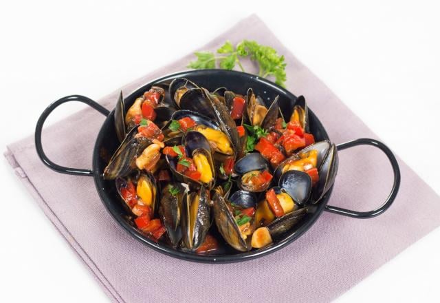 Moules en escabèche à la tomate