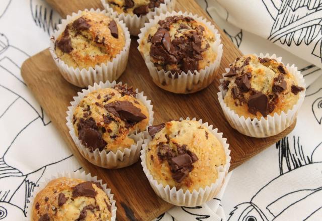 Mini muffins banane chocolat