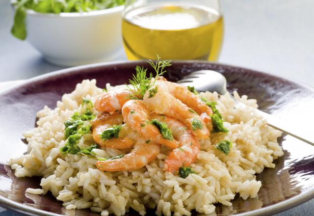 Risotto gambas et parmesan