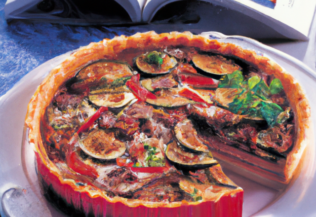 Tarte à la ratatouille et au thon