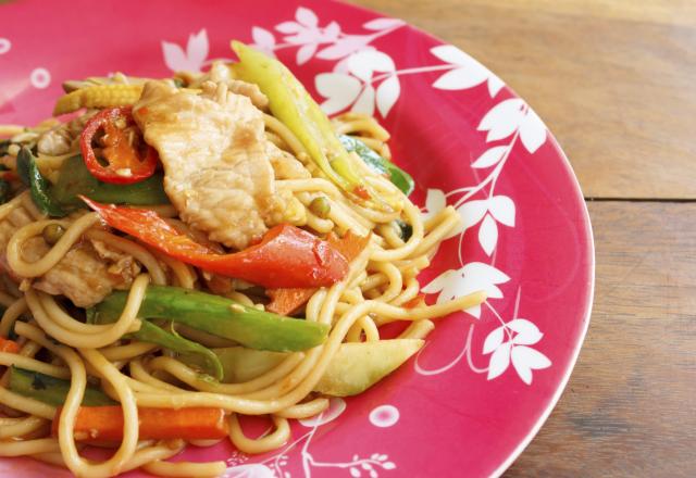 Nouilles sautées aux légumes