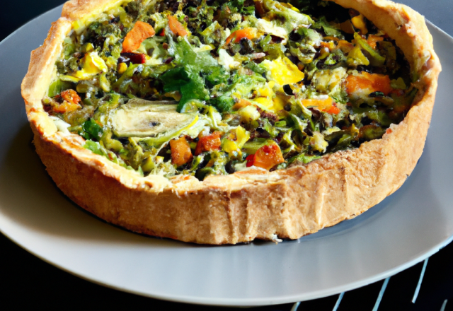 Tourte aux légumes vert