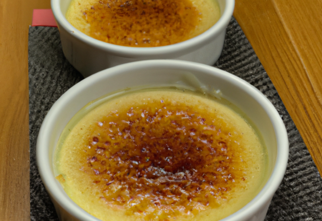 Crème brûlée au foie gras classique