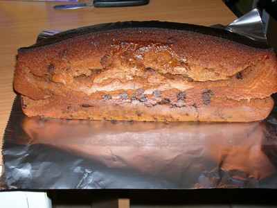 Gâteau au yaourt au chocolat praliné avec pépites de chocolat