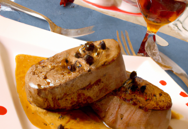 Tournedos au poivre verre, vin blanc et cognac