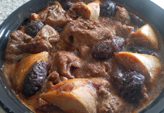 Tajine de veau aux pruneaux