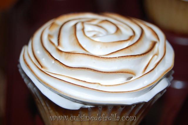 Cupcakes façon tarte au citron meringuée