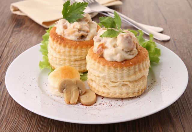 Bouchées à la reine quenelle et jambon