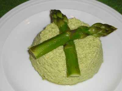 Petits flans aux asperges vertes