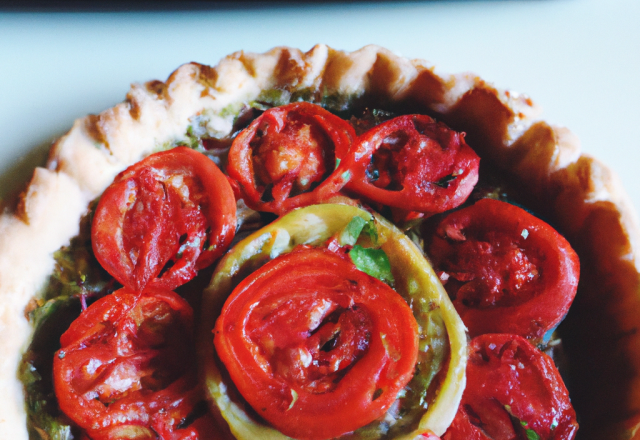 Tarte tomates et pistou