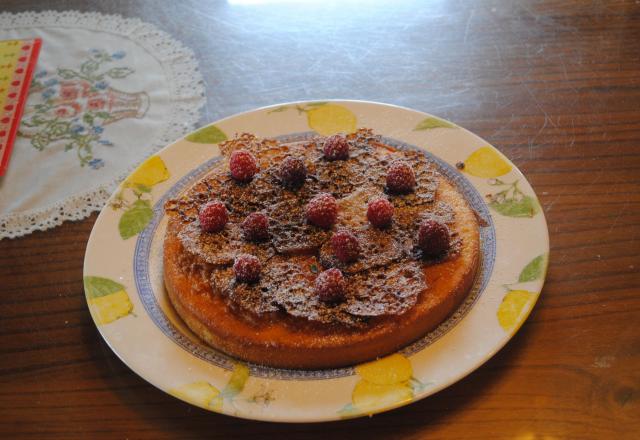 Savarin moelleux et croustillant de caramel