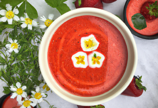 Soupe de fraise