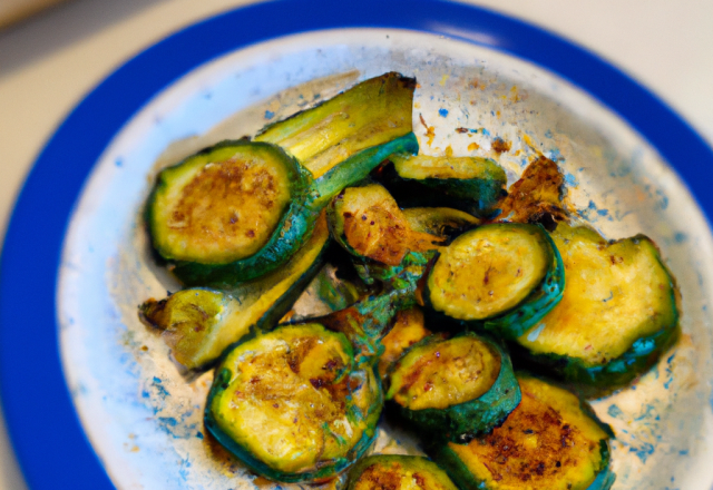 Courgette au bleu