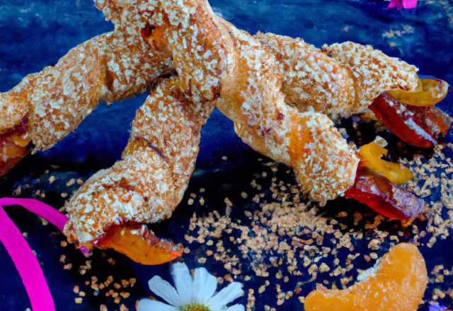 Torsades sucrées au sésame et fleur d'oranger