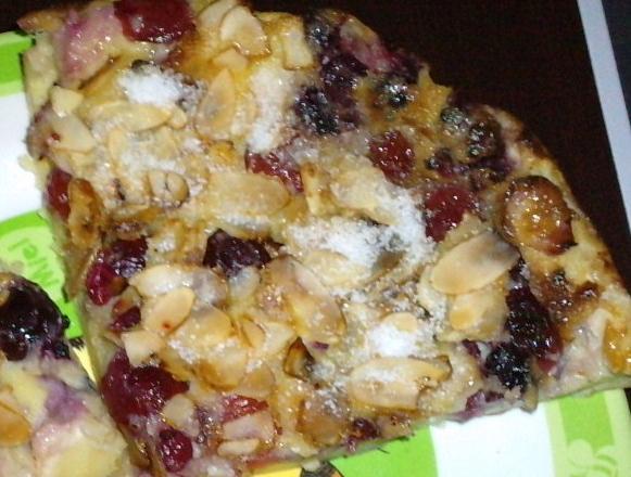 Clafoutis aux fruits rouges éclats d'amandes