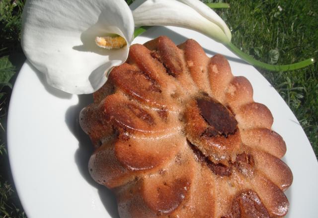 Moelleux à la ricorée et à la pâte aux spéculoos