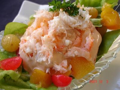 Salade de crabe exotique