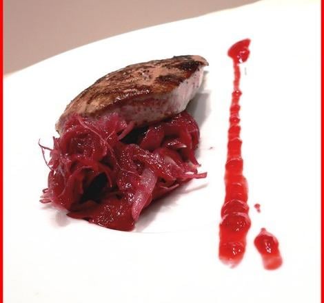 Foie de veau à la framboise