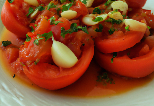 Tomate à l'ail