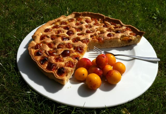 Tarte à la mirabelle et aux amandes