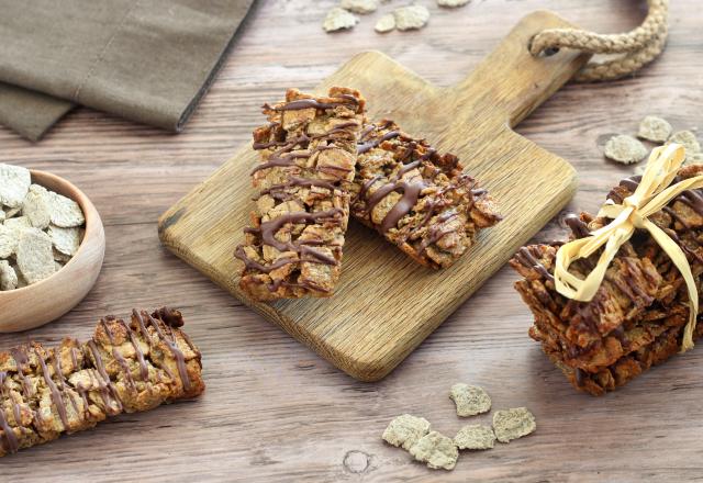 Crunch bars de flakes au sarrasin au beurre de cacahuètes