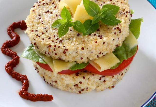 Burger végétarien de quinoa