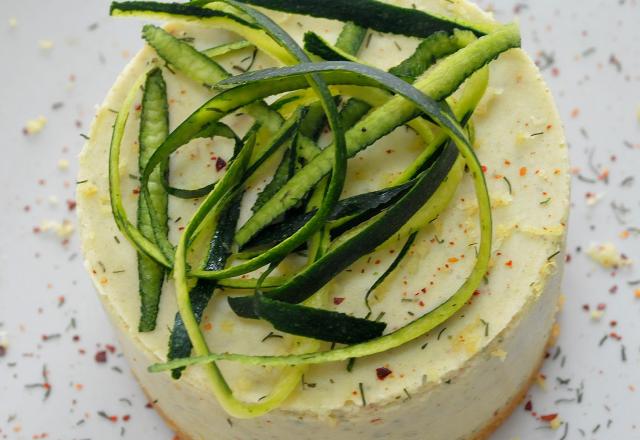 Bavarois de courgette et saumon