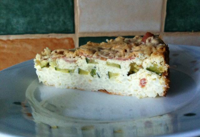 Tarte au riz et aux courgettes