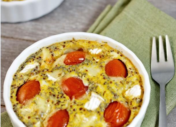 Clafoutis aux tomates cerise et au camembert Cœur de Lion