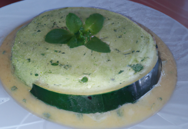 Flan de courgettes à la menthe