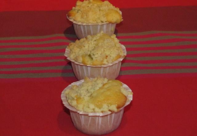 Muffin-crumble à la rhubarbe