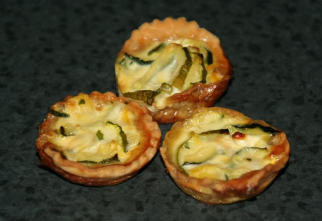 Quiche courgettes bacon chèvre