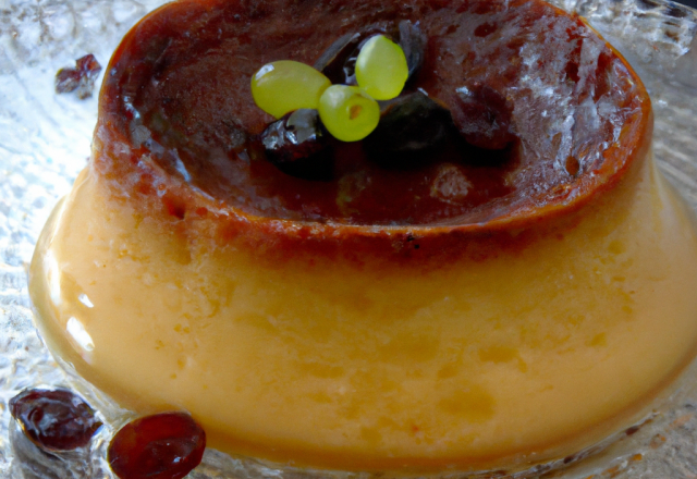 Flan au raisin