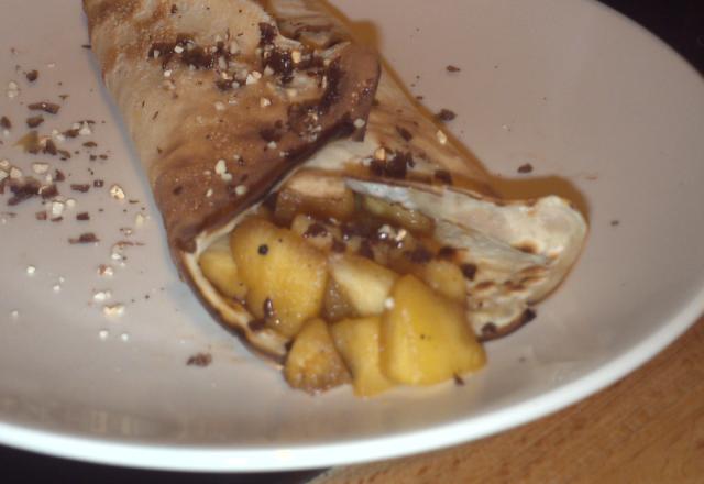 Crêpes pommes chocolat