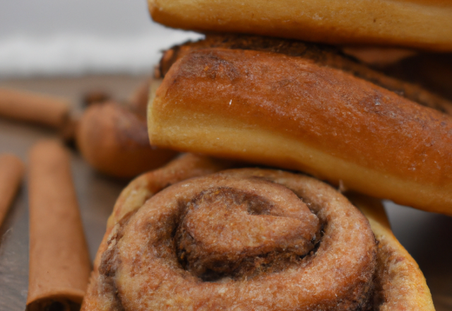 Pain au chocolat et cannelle