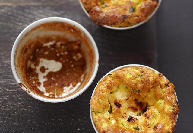 Mini-clafoutis de courgettes