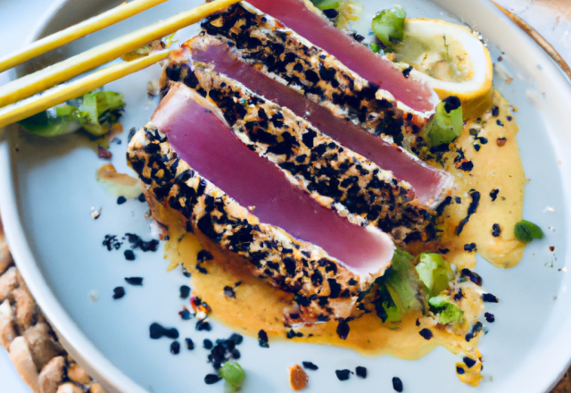 Tataki de thon au sésame