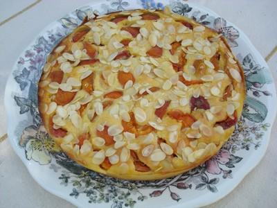 Gâteau abricots et amandes